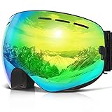 COPOZZ Gafas de esquí, G1 OTG Gafas de snowboard para hombres, mujeres y jóvenes, lentes intercambiables de doble capa...