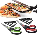 Matlan Tijeras de cocina - Tijeras Cortadoras De Pizza Para Rebanadas Perfectas! Pizza Cutter & Tijeras Cocina de 17cm /...