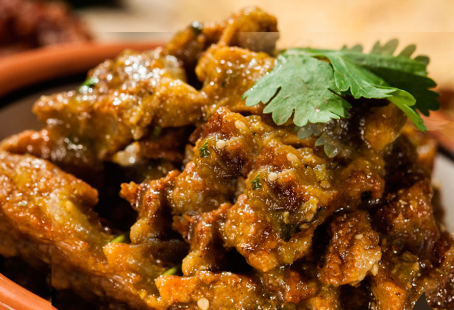 comida típica de Nuevo León Chicharrón de Cachete