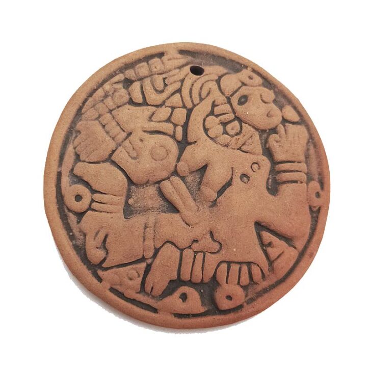 Coyolxauhqui Diosa de la Luna Medallón Replica de Museo viajaBonito