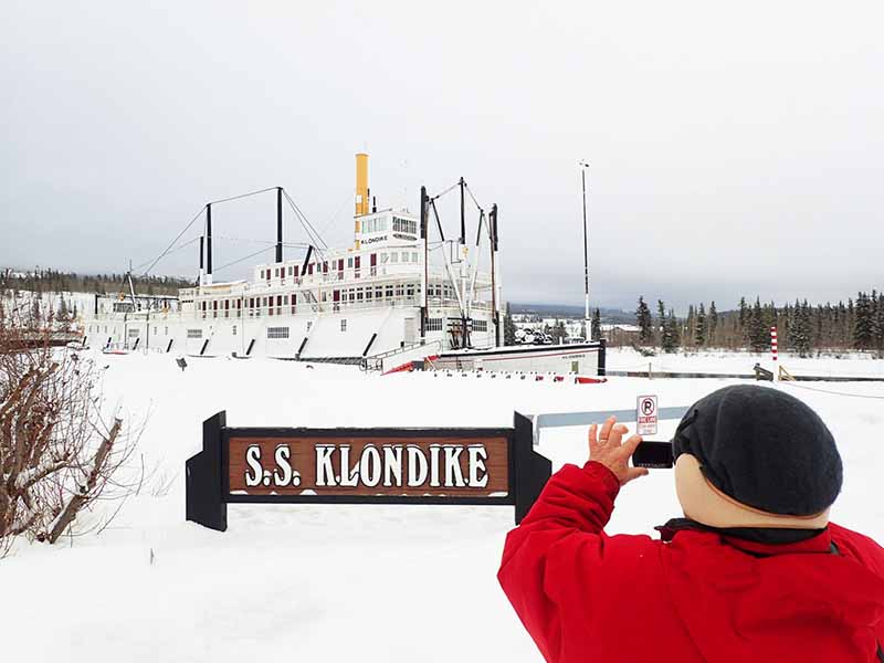 SS Klondike, una embarcación de vapor Auroras boreales en yukón