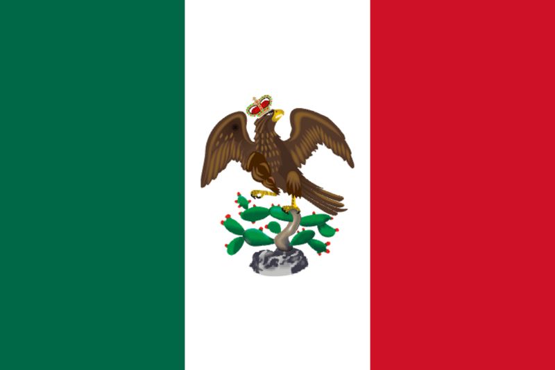 Bandera de Iturbide 24 de febrero 