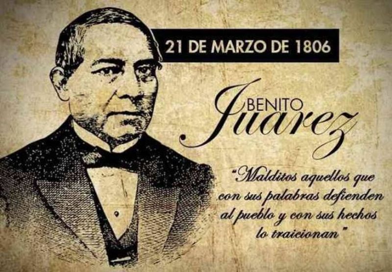que se celebra el 21 de marzo: natalicio de Benito Juárez