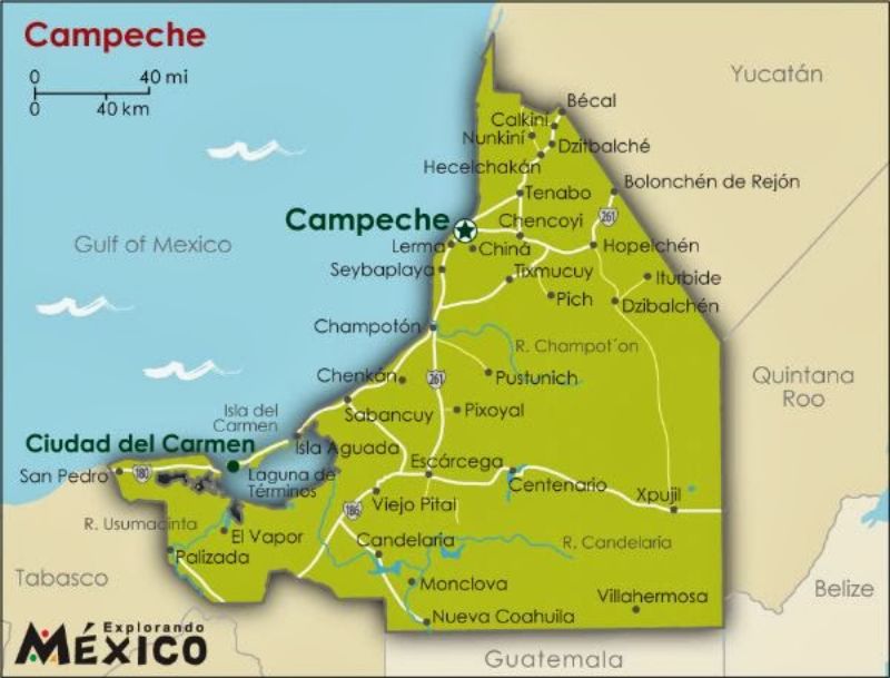 Como llegar a isla Aguada Campeche.