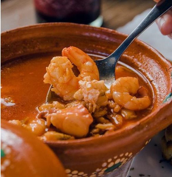 Sopa de Mariscos, comida típica de Tampico