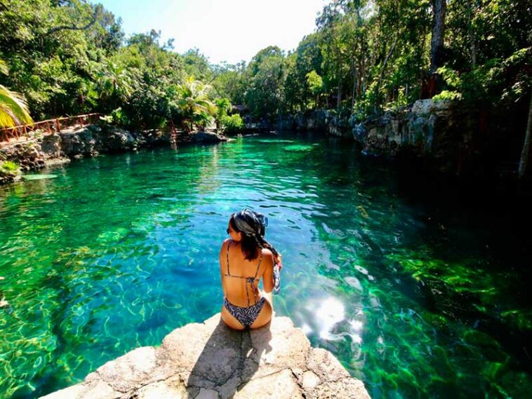 Lais Puzzle 1000 Pezzi: Cenote Azul, Riviera Maya, Playa Del Carmen, Messico – Paesaggio Da Sogno