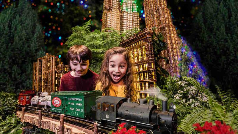 Tren de la Navidad del Jardín Botánico